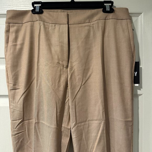 DKNY Womens Woven Flare Mid-Rise Ankle Pants NWT - Picture 5 of 8
